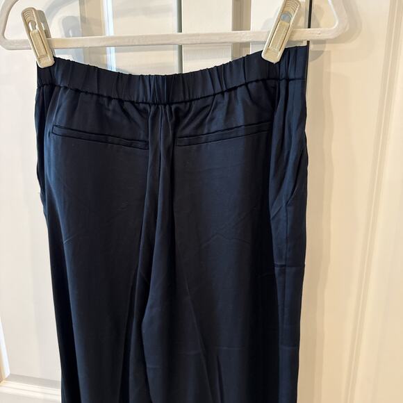 GRANA -NWT- Black Tencel Side Slit Career Pants Trousers | Large - Picture 5 of 12